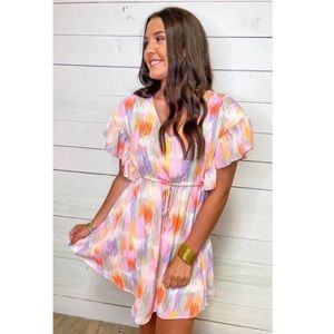 CARAMELA Ruffle Dress Size Small